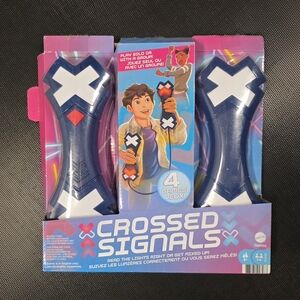 Mattel Crossed Signals Game - Blue and White